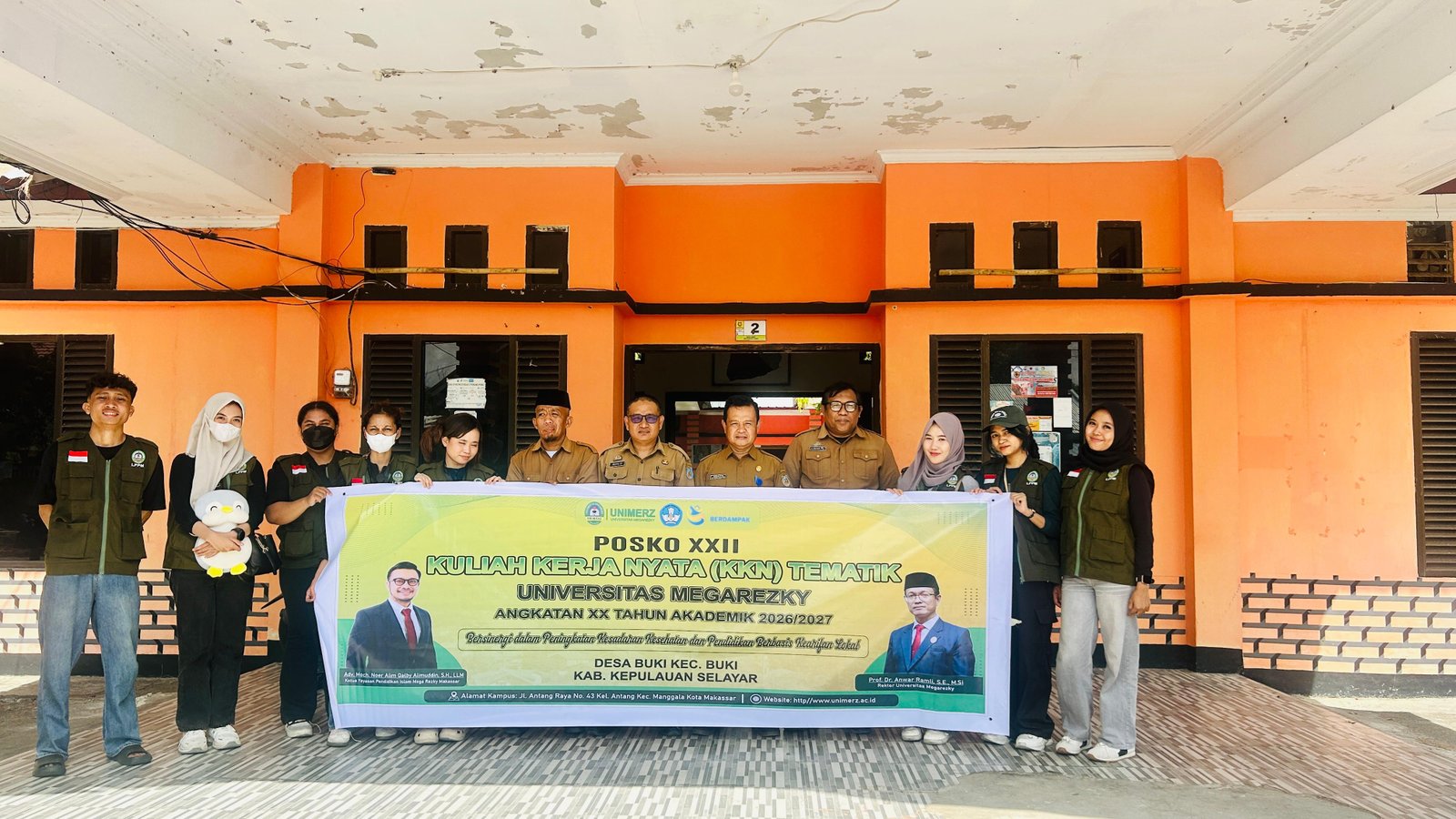 Penyambutan Mahasiswa KKN Universitas Megarezky